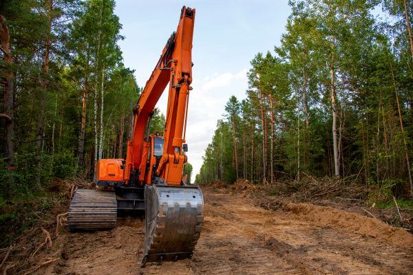 Backhoe Land Clearing in Leander